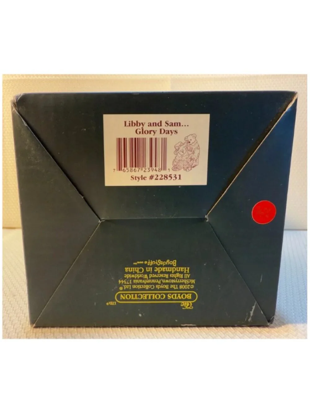 Boyds Bears NIB Libby and Sam Glory Days Patriotic Figurine, #228531, 2008